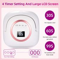 Lámpara LED UV Recargable 72W Para Uñas Profesional Con 3 Configuraciones De Tiempo Y Sensor Automático Para Herramientas De Arte En Las Uñas En Casa - details 5