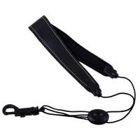 Correa De Hombro Para Saxofón Ajustable De Cuero Y Nylon Padded Con Hebilla De Gancho Accesorios Para Instrumentos De Viento De Alta Calidad - details 2
