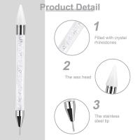 Kit De Decoración Para Uñas DIY Con Herramienta De Recogida De Strass Y 2 Tiras De Cera Adicional 2PCS Dual-Ended Manicure - details 4