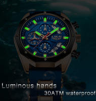 Reloj Deportivo De Lujo Para Hombre LIGE 2025 Reloj De Cuarzo Impermeable Con Cronógrafo Y Fecha Correa De Silicona Moda Y Casual - details 7