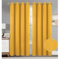 Cortinas Opacas Termicas Aislantes Frio y Calor Cortinas Dormitorio 2 Piezas 140x260 CM Blackout Curtains con Ojales Cortinas Grises Opacas Cortinas para Habitacion Salon Comedor y Dormitorio - details 6