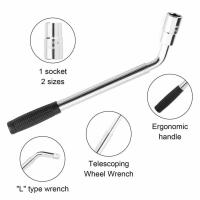 Llave De Desmontaje Extendible Profesional Con Soporte Para Neumáticos Y Tornillos De Ruedas 17mm 19mm 21mm 23mm Herramientas Para Reparaciones De Coches - details 7