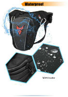 Bolsa De Pierna Impermeable Para Motocicleta Con Cinturón De Bum Estilo Militar Táctico Para Viajes Bolsa De Teléfono Móvil Fanny Pack - details 6
