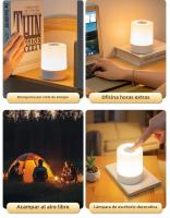 Lámpara De Noche LED Táctil Con Control Remoto Y Tiempo Para Dormitorio Y Habitación De Bebé Iluminación Decorativa Para Mesa Lámpara De Descanso Al Lado - details 12