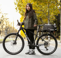Bolsa De Bicicleta WEST BIKING De Piel Dura Multifuncional Impermeable Porta-Mochila Trasera Para Bicicleta Accesorios De Ciclismo - details 3