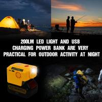 Inversor De Energía 200W Para Batería Dewalt 20V Estación De Generación Con Salida AC 110V USB Y Puerto Type-C (Sin Batería) - details 0