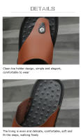 Sandalias De Verano Para Hombre MAEDEF Zapatos De Playa Antideslizantes Flip Flops De Alta Calidad Casual Mocasines De PU EVA - details 1