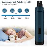BIT Lima de uñas eléctrica para perros, cortaúñas para perros, gatos y conejos, limas de garras eléctricas con 2 velocidades, 50 dB ultra silenciosa, carga rápida USB, segura y adecuada para todos los animales - details 3