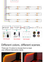 Tira De LED Flexible RGBCCT RGBW RGB COB 12V 24V Con 576 768 840 LEDs/m Para Decoración Del Hogar Sin Puntos Ceros Colorido FOB - details 9