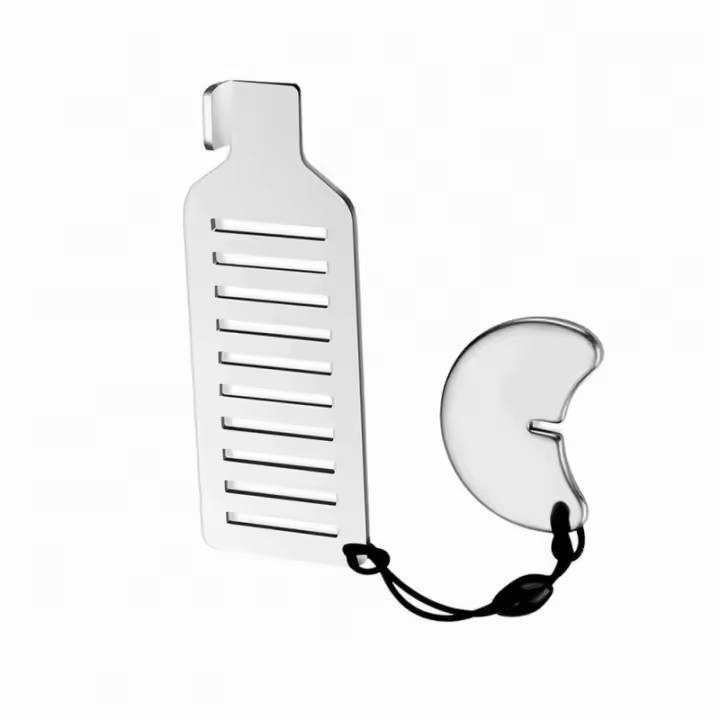 Bloqueador De Seguridad Anti-Robo De Acero Inoxidable Para Puerta Portátil Herramienta De Privacidad Para Viajes Y Hoteles Tamaño 8cm - 1
