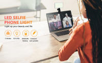 Luz De Autoefilado LED 120 LED 3000Mah Recargable Clip Luz De Teléfono Con 3 Modos De Iluminación Luz De Anillo Para Cámara De Teléfono iPad Laptop Fotografía Vlog - details 17