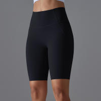 Shorts De Yoga Y Gimnasio Con Bolsillos Secado Rápido Para Correr Y Ciclismo High Waist Fitness Para Mujer - details 6