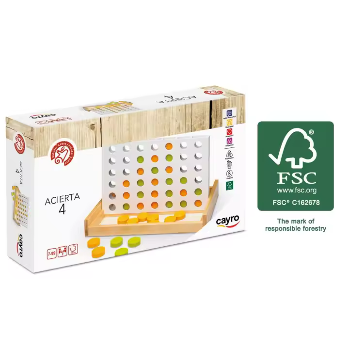 ACIERTA 4 MADERA CAYRO 625 JUEGOS DE MESA - 1