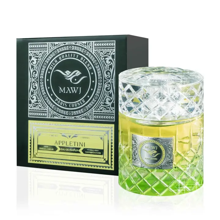 Mawj Appletini Eau de Parfum 100ml by Paris Corner | Fruity Fresh Unisex Perfume | Long-Lasting EDP Spray - 1