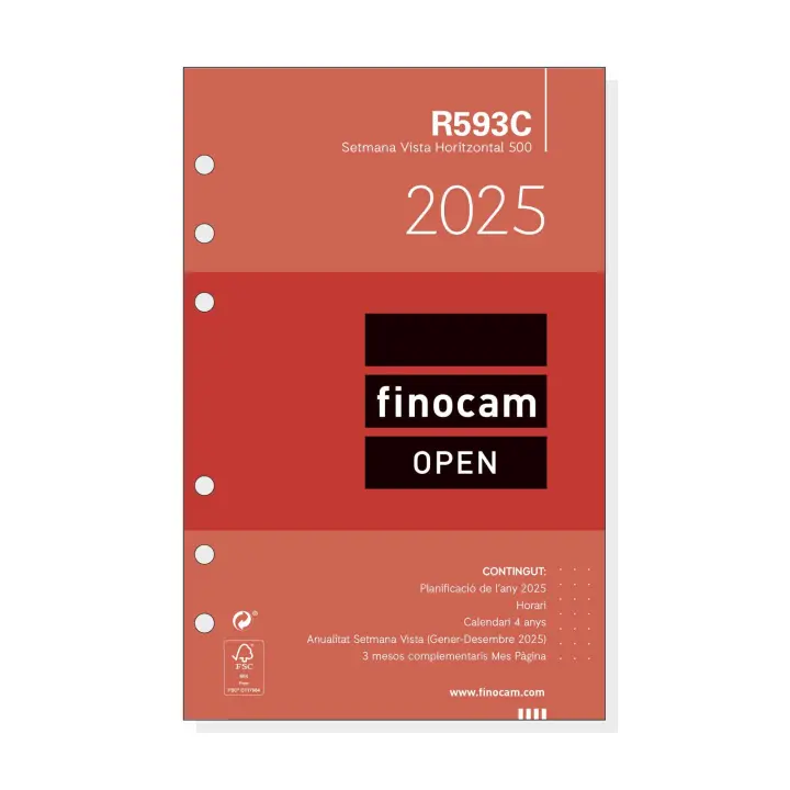 Finocam - Recambio Anual Open 2025 Enero 2025 - Diciembre 2025 (12 meses) Catalán - 1