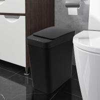 Bandeja De Basura Inteligente 12L Toque Inalámbrico Sensor De Movimiento Infrarrojo Blanco/ Negro Recipiente De Basura Rectangular Para Cocina Y Baño Material PP - details 5