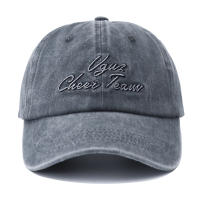 Gorra De Béisbol De Algodón Lavado Con Bordado De Letras Unisex Ajustable Vintage Desgastada Para Hombres Y Mujeres Protección Solar Gorras Para Hombres - details 9