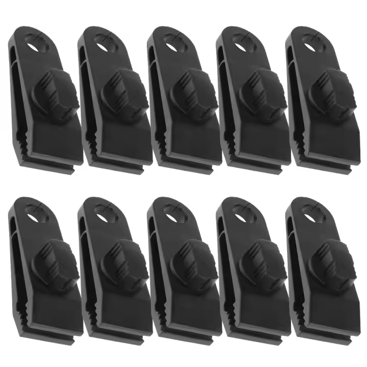 10/20Pcs Clips De Sujeción Pesada Para Tienda Y Tarpas Abrazaderas Para Tarpas Awnings Camping Coche Y Cubiertas De Piscina - 1