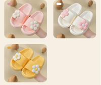 Zapatillas De Verano Para Niños Y Niñas Con Patrón De Flores Transpirables Y Cómodas Antideslizantes Y Suaves Para El Hogar - details 1