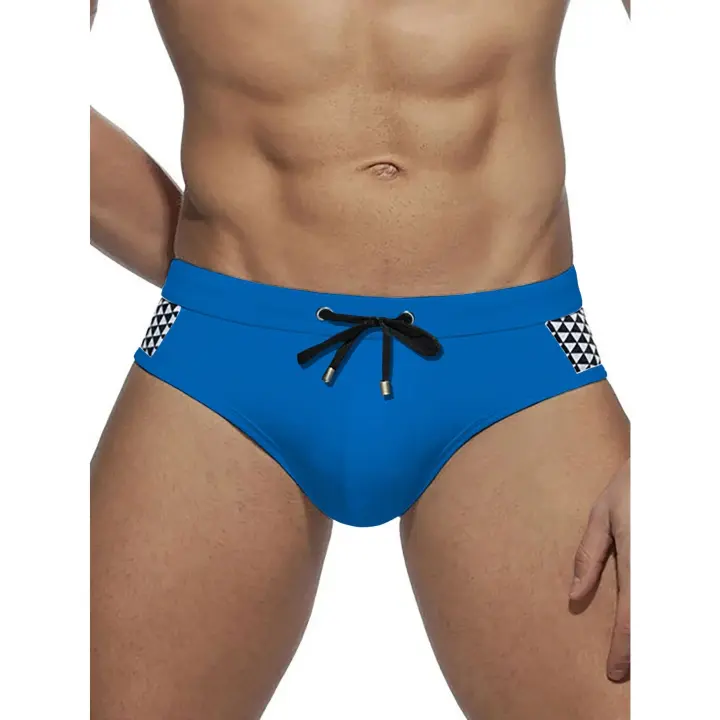 Bikini Briefs De Natación Para Hombre Con Almohadillas Removibles Traje De Baño Corto De Playa Surf Short Material Neopreno Y Poliéster - 1