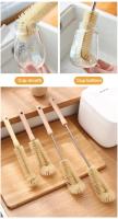 Cepillo De Limpieza Para Botellas De Vidrio Con Mango Largo Higiénico Y Ecológico Para Uso Doméstico En La Cocina - details 2