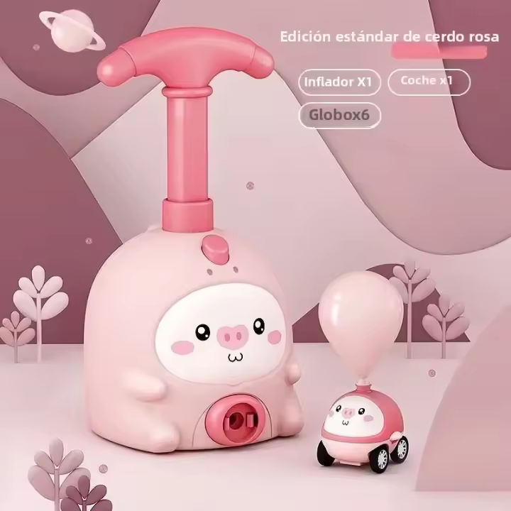 Juguetes De Lanzador De Globos Para Niños Educativos Inerciales Coche De Balón Torre De Ciencia Regalo De Año Nuevo Para Niños - 1