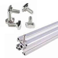 50pcslot M5 M6 M8 T Perno Tornillos para Accesorios de Perfil de Aluminio Norma European T-Tornillo Perno de Martillo en Forma de T 20304045 - details 0