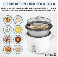 Arrocera Eléctrica LoLek 1.5L – Hervidor de Arroz con Cazuela Antiadherente, Compacta y Eficiente 🍚 - details 0