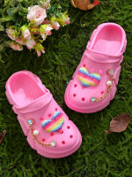 Clogs Casuales Para Niñas Con Decoraciones De Corazones Secado Rápido Ligeros Y Antideslizantes Adecuados Para Baños Internos Y Externos - details 14