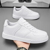 Zapatos De Correr Casuales Para Hombre En Cuero Blanco Transpirables Y Cómodos Talla 36-47 Moda Al Aire Libre Pareja Calzado - details 18
