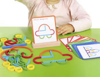 Juego Educativo Montessori De Madera Con Palos Y Anillos Desafío Inteligente Para Niños Juguete De Construcción DIY Regalo Para Edad 4-12 Años - details 2