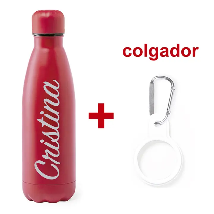 Botella de acero inoxidable 790 mls. personalizada láser con tu logo. Deporte. Ideal regalo. Agua. Playa y montaña. Logos, nombres y escudos. Botella de agua. Cocina. Día del Padre. Día de la Madre. Navidad. Botella no térmica. Imagina - 1