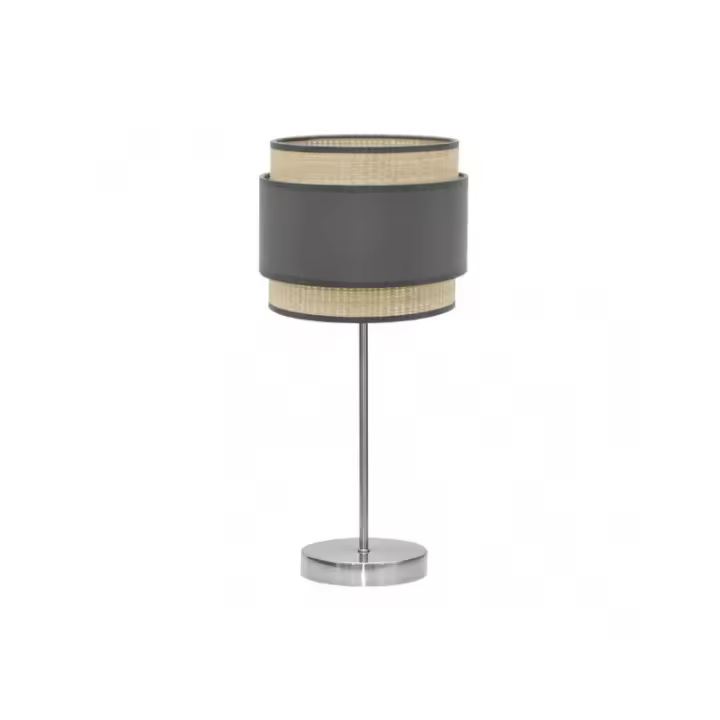 Fabrilamp - Sobremesa Alto Kandy 1xe27 Natural/gris 67x30x30 Cm - 1