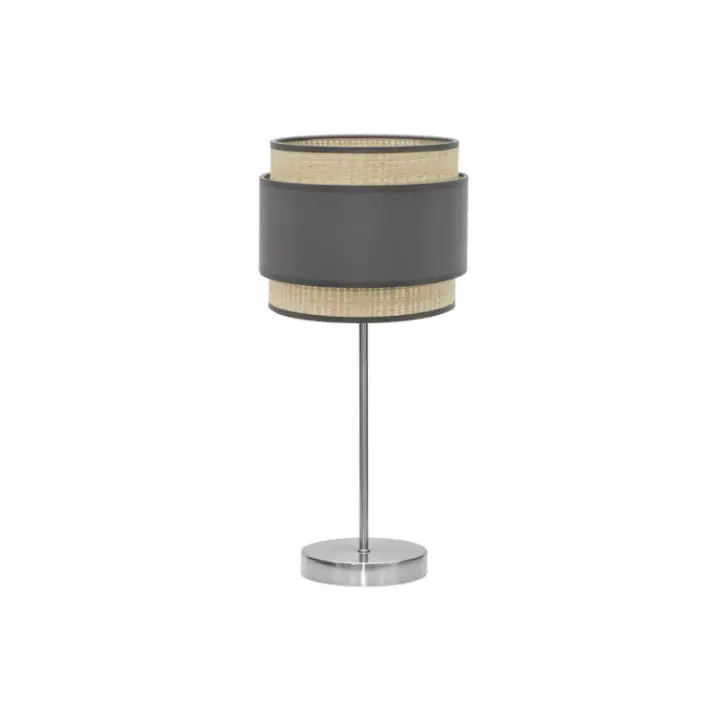 Fabrilamp - Sobremesa Alto Kandy 1xe27 Natural/gris 67x30x30 Cm - 1