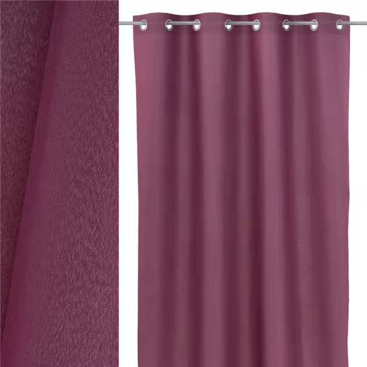 Plushome Cortina Loneta Teñida Magic 140 x 260 cm - Básicos para la Decoración del Hogar - 1