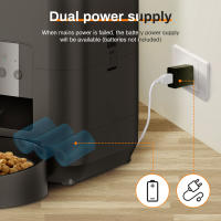 Dispensador Automático De Alimentos Para Mascotas Smart Pet Feeder Máquina De Alimentación Lenta Para Perros Y Gatos Con Programación Tiempo Y Medición - details 12