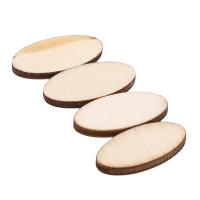 100PCS Cortes De Madera Ovalada Natural Para DIY Manualidades Rusticas Piezas De Madera Para Centro De Mesa De Boda Navidad - details 5