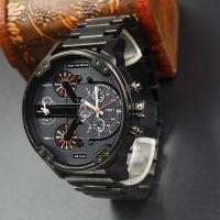 Reloj De Lujo Para Hombre En Acero Inoxidable Con Pantalla Analógica Grande Cronógrafo Impermeable Para Uso Casual Y De Negocios - details 1