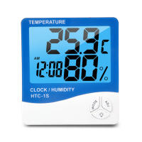 Medidor De Temperatura Y Humedad Digital HTC-1 HTC-1S Estación Meteorológica Con Reloj Para Interior Y Exterior Hygrometer - details 16