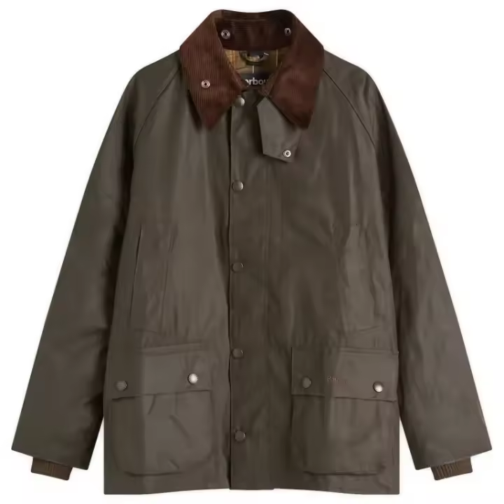 Barbour Chaqueta Encerada Clásica de Algodón Oliva para Hombre - 1