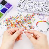 Kit De Cuentas De Vidrio Para Manualidades Y Joyería 10800pcs De 3mm 8/0 Y 1200pcs De Cuentas De Letras Para Pulseras De Amistad - details 5
