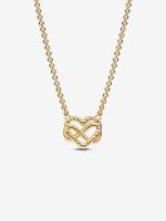 Pandora - Collar with brilliant Infinite Corazón-Baño de Oro de 14K - details 2