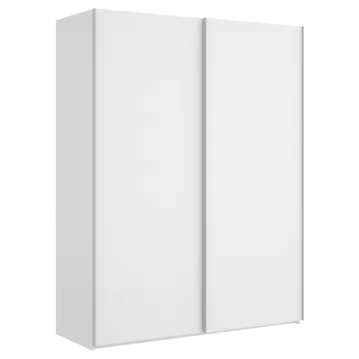 Armario 2 Puertas Correderas Slide B. Brillo 150 cm - Armario Corredera 204x150x65 cm Armario para dormitorio - Fabricado en España - Melamina Alta calidad - Somnia Descanso - 1