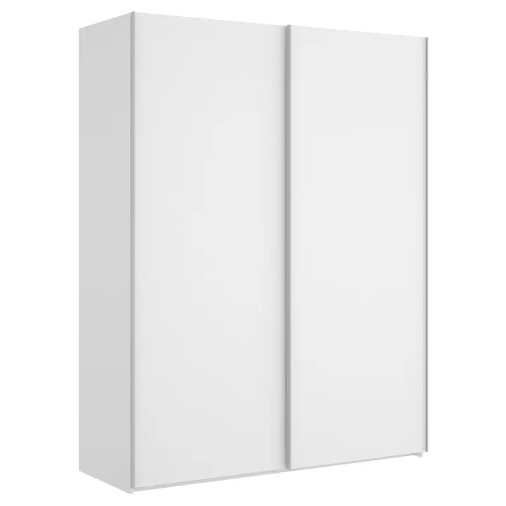 Armario 2 Puertas Correderas Slide B. Brillo 150 cm - Armario Corredera 204x150x65 cm Armario para dormitorio - Fabricado en España - Melamina Alta calidad - Somnia Descanso - 1