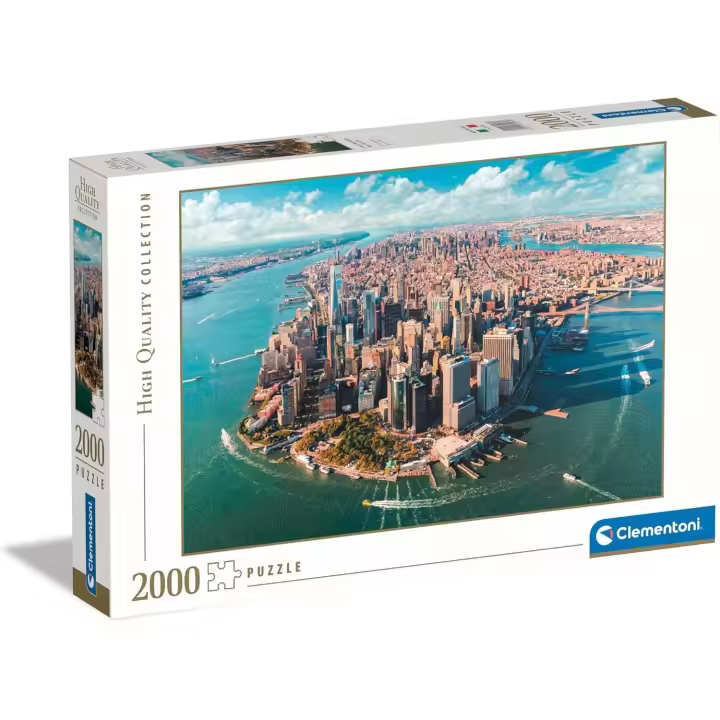 Clementoni- Bajo Collection Lower Manhattan New York City-Puzzle De 2000 Piezas Rompecabezas Adultos Entretenimento (32080) - 1