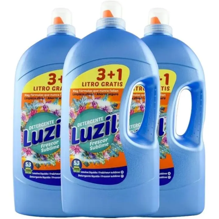 DETERGENTE LUZIL FRESCOR SUBLIME PACK DE 3 - Limpieza efectiva y frescura duradera para tu hogar - 1