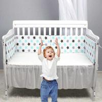 Protector De Cabeza Para Cuna Bumper Anticolisión Y Anticaída Para Bebés Recién Nacidos Cepillo De Cama De Algodón Tamaño 130x30 Unisex Decoración De Habitación Para Bebés - details 1