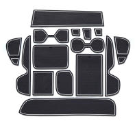 Alfombrilla Antideslizante Para Interior De Coche Puerta Ranura Vaso Accesorios Para Toyota RAV4 XA50 2019-2023 Silica Gel - details 3
