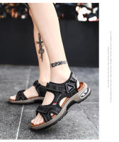 Sandalias De Verano Para Hombre En Cuero Genuino Gladiador Cómodas Para Playa Y Exteriores Tallas 38-46 Cierre Con Hebilla - details 21