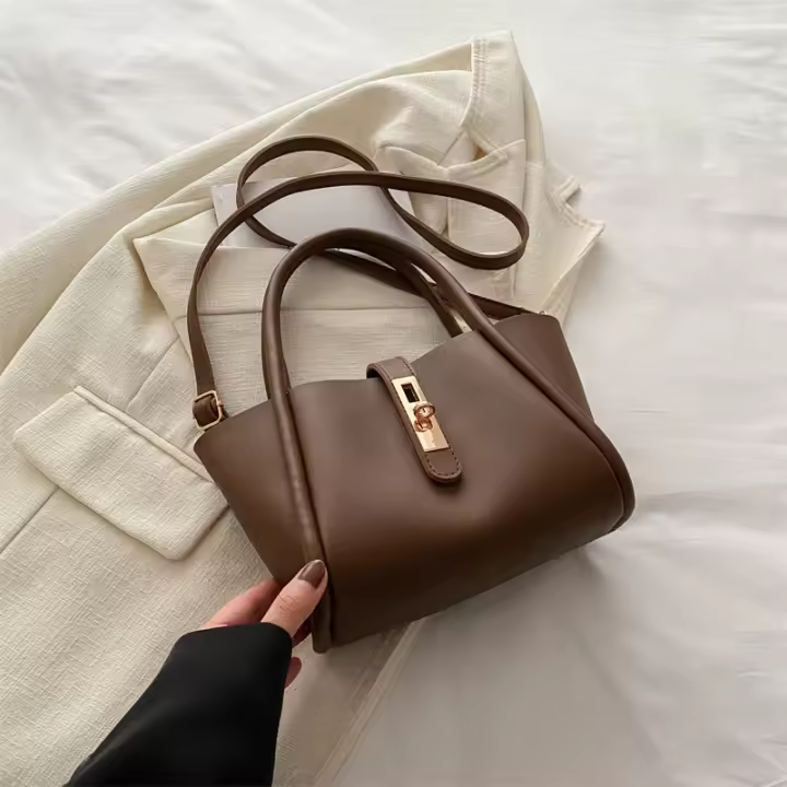 Bolso De Hombro Para Mujer 2025 Moda Diseño Niche Sensación Joven Bolsa Bandolera Estilo Cesta Vegetal Estilo De Moda - 1
